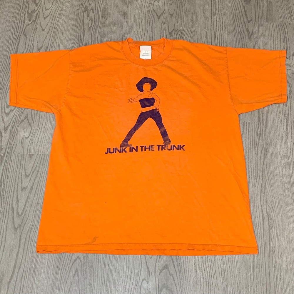 Vintage Junk in the‎ Trunk Orange Tee XL 90s Y2K HipHop